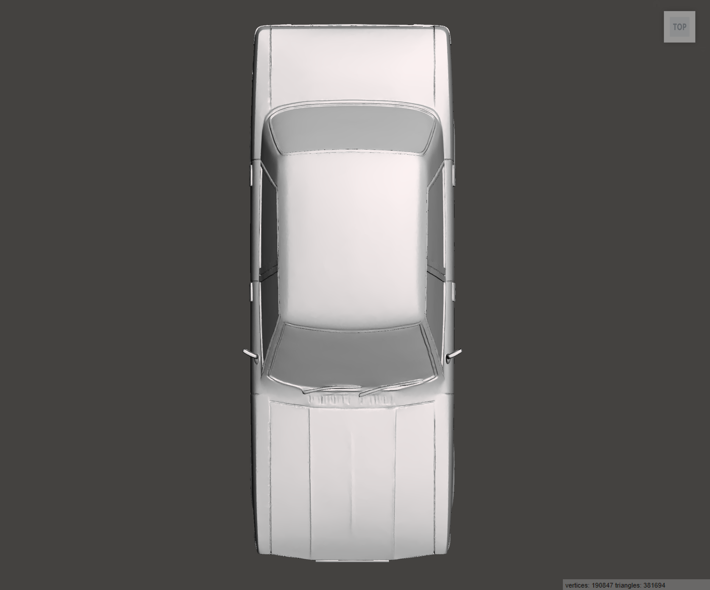 Image of 3D Printed Resin Model of Ford Cortina 1.6 GL 1978