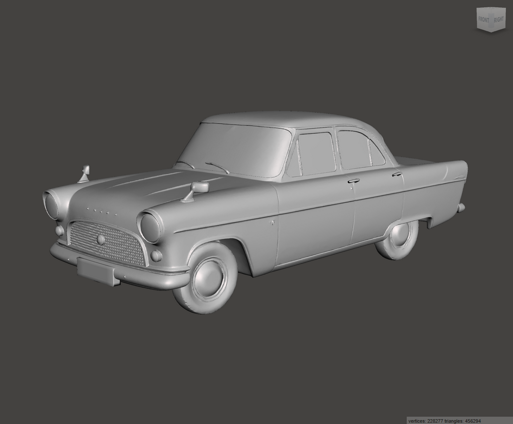 Image of 3D Printed Resin Model of Ford Consul MK2 1959