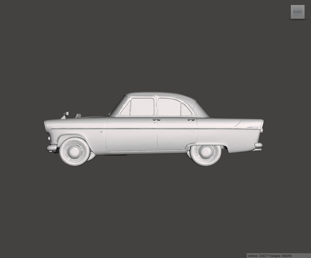 Image of 3D Printed Resin Model of Ford Consul MK2 1959