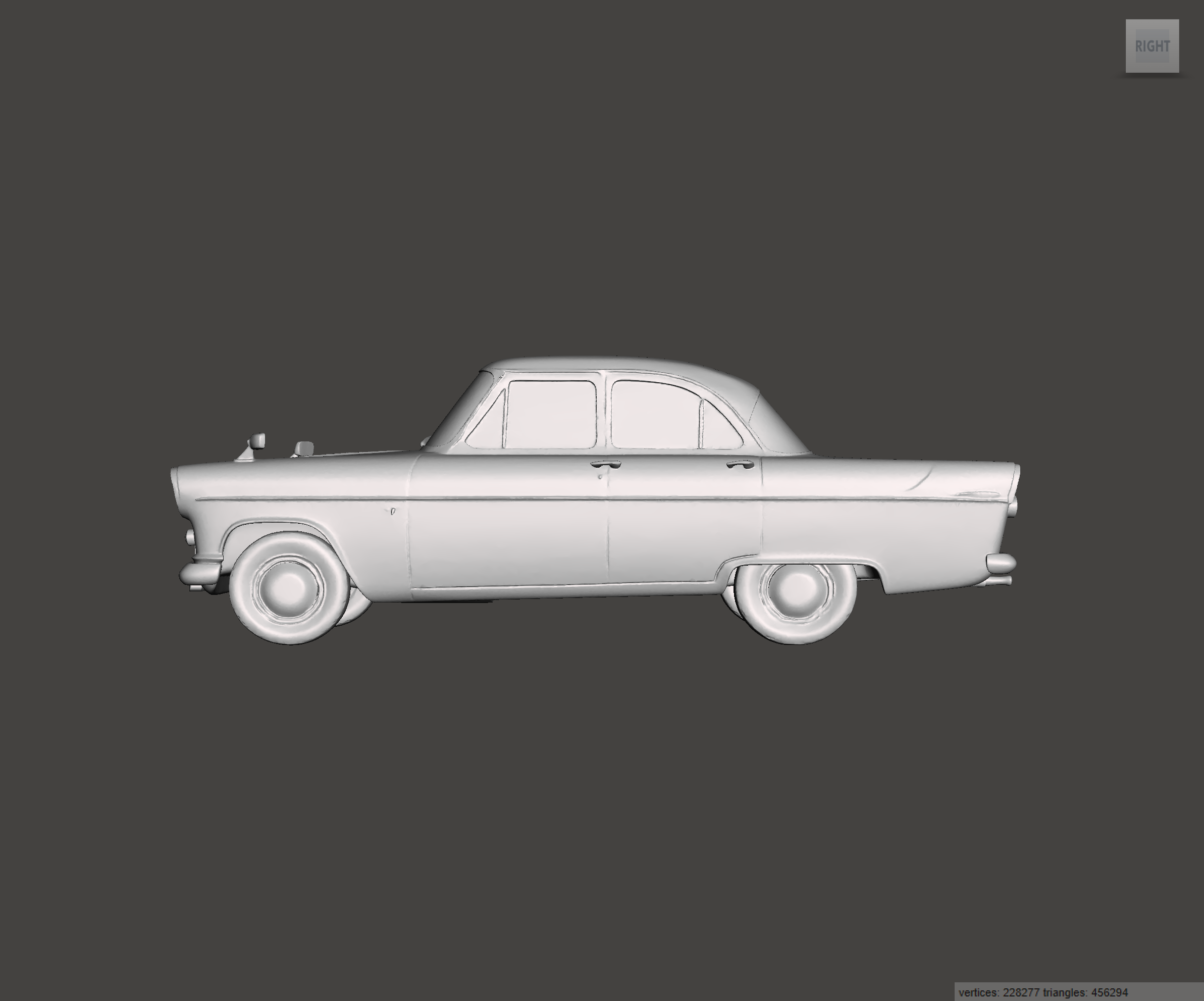 Image of 3D Printed Resin Model of Ford Consul MK2 1959