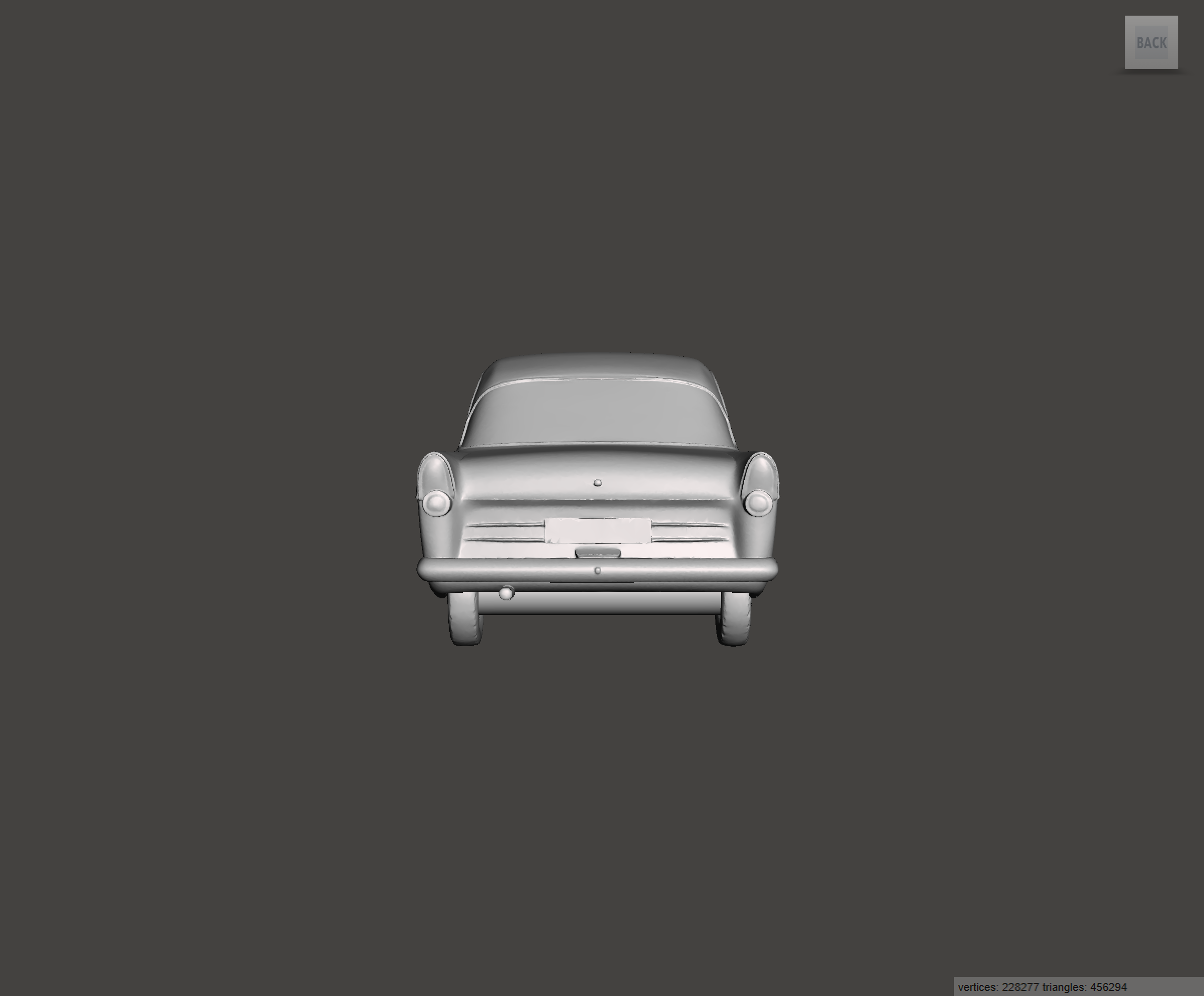 Image of 3D Printed Resin Model of Ford Consul MK2 1959