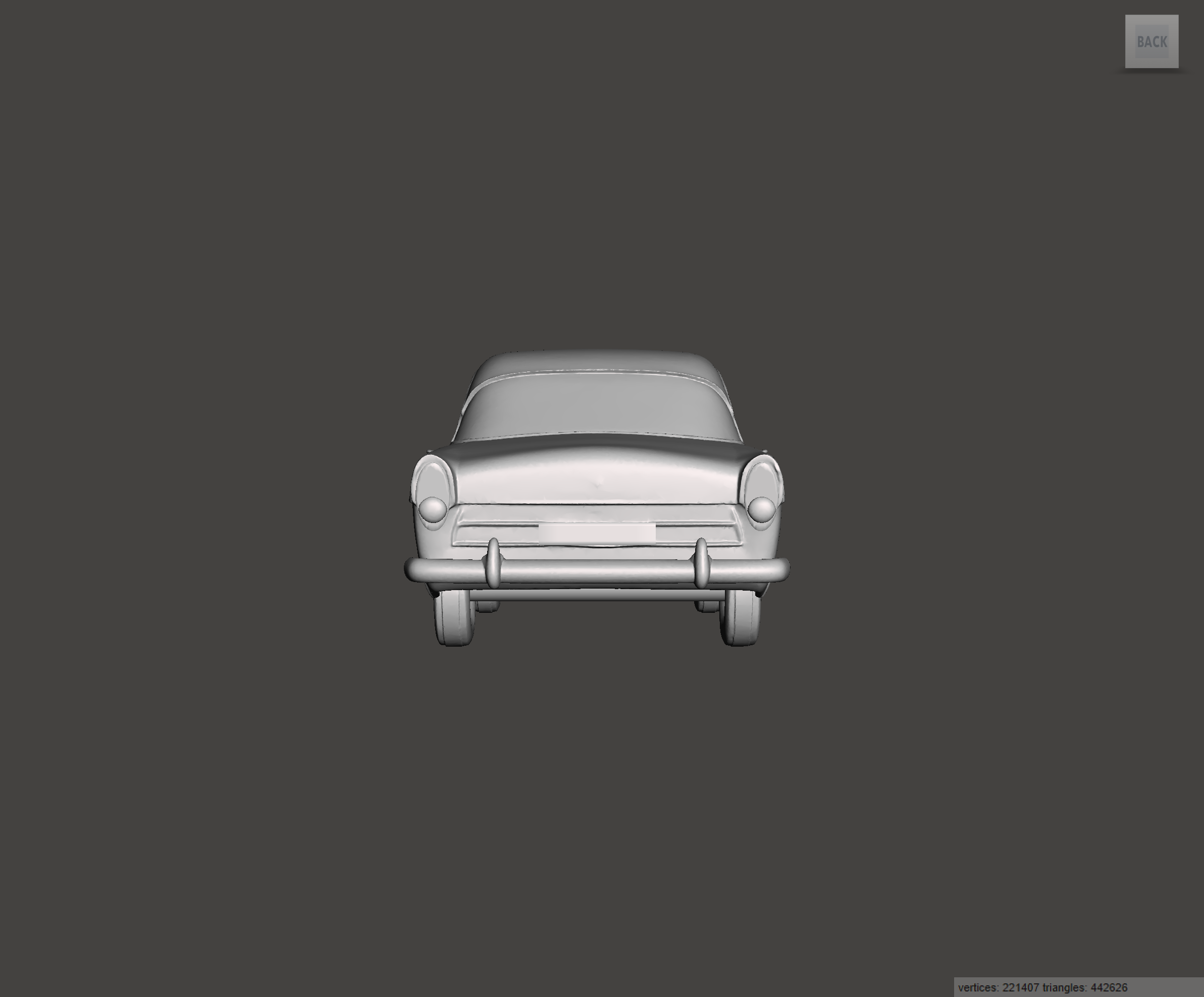 Image of 3D Printed Resin Model of Ford Consul Deluxe 1961