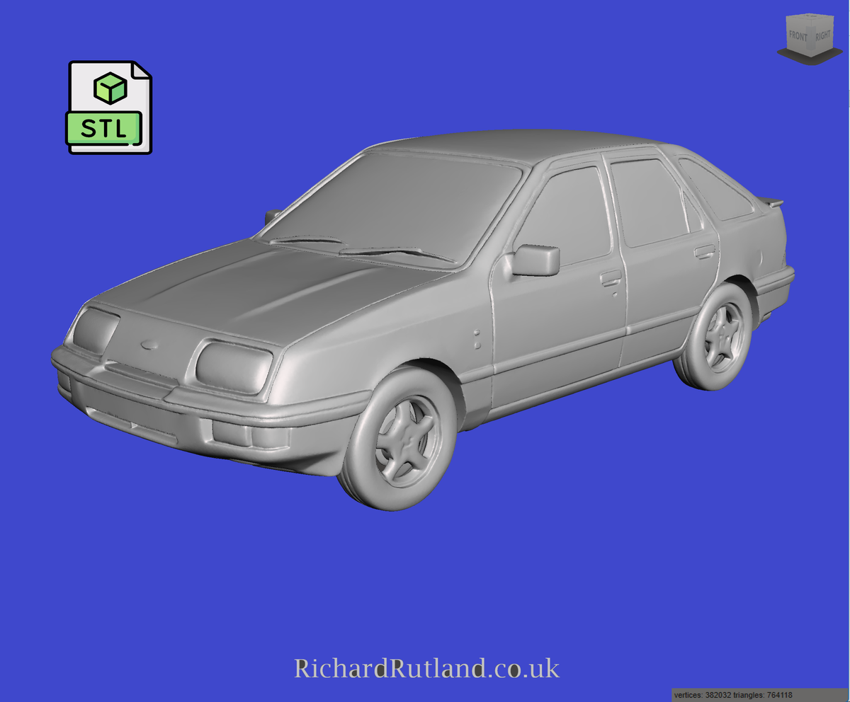 Digital Download of 3D Printed Ford Sierra XR 4x4 1986 prescale