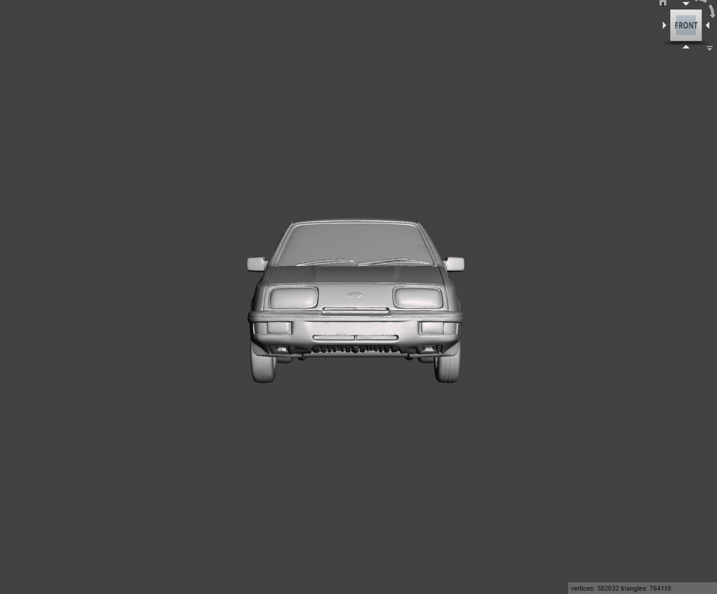 3D Printed Resin Model of Ford Sierra XR 4x4 1986