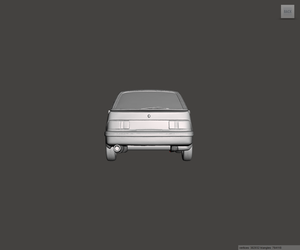 3D Printed Resin Model of Ford Sierra XR 4x4 1986