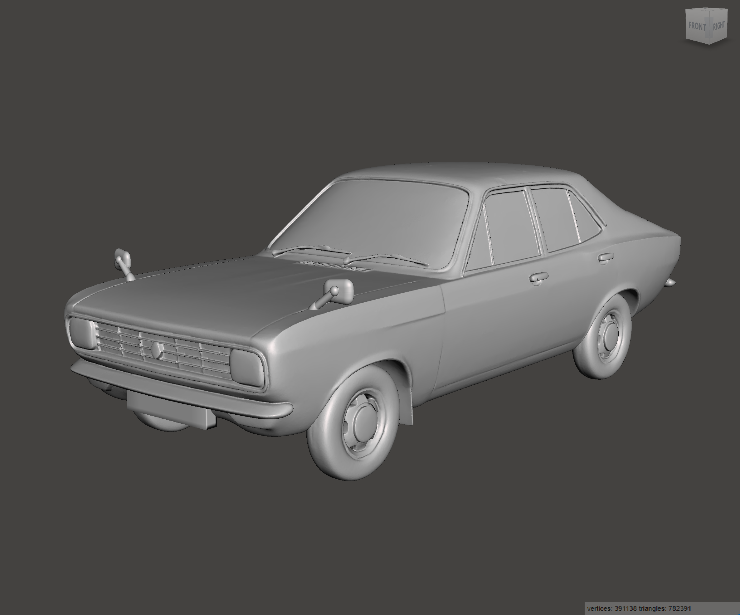 3D Printed Resin Model of Hillman Avenger 1600 Deluxe 1976