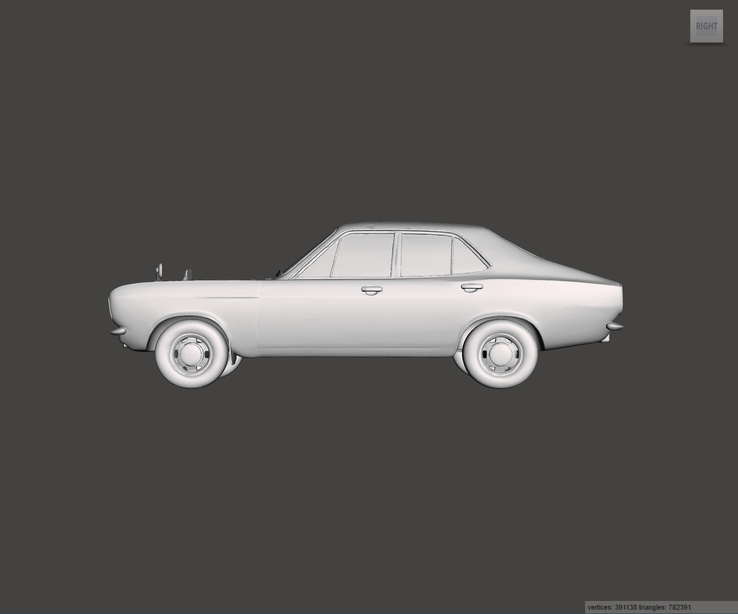 3D Printed Resin Model of Hillman Avenger 1600 Deluxe 1976