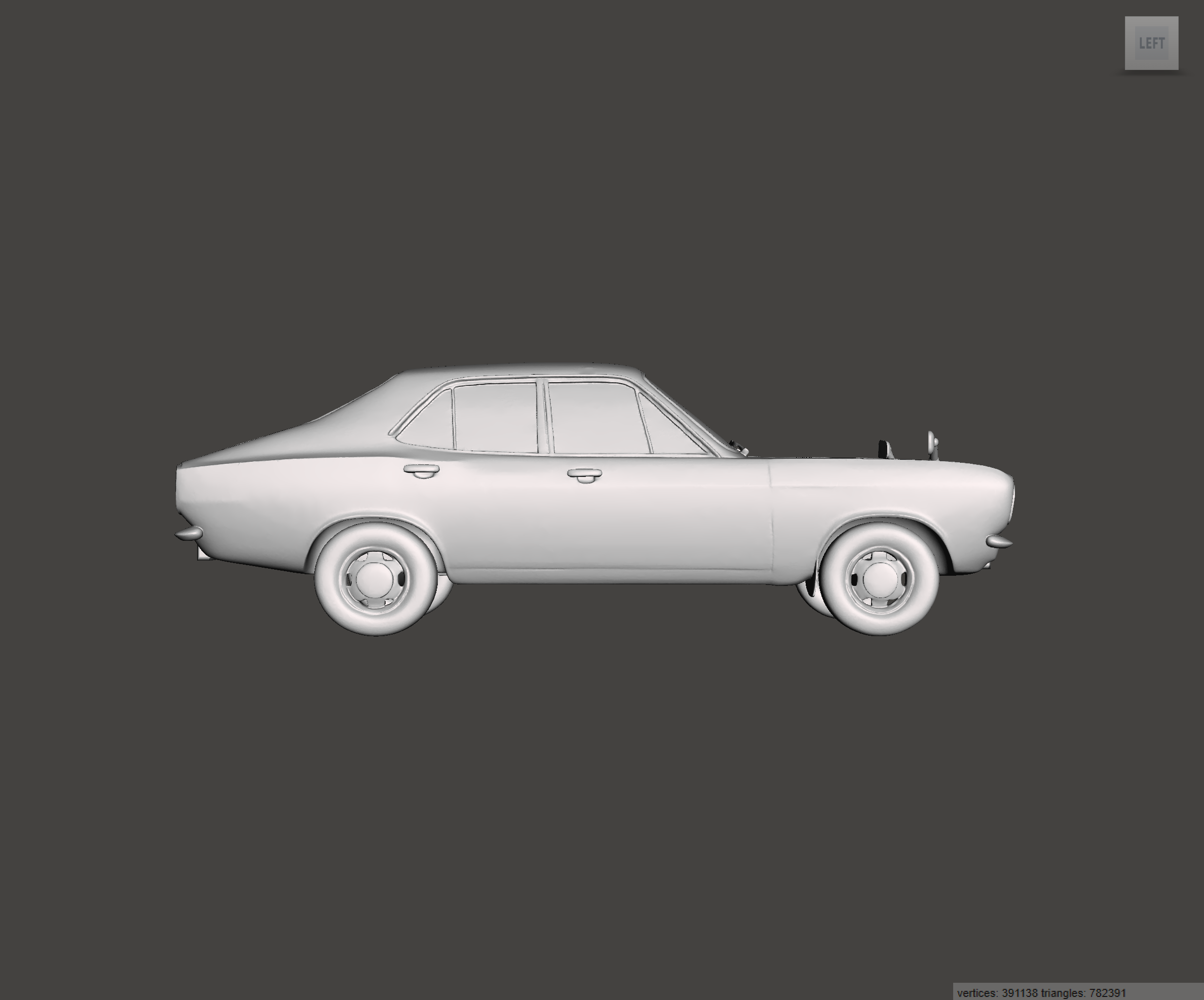 3D Printed Resin Model of Hillman Avenger 1600 Deluxe 1976