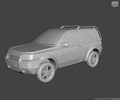 3D Printed Resin Model of Land Rover Feeelander Mk1 3door 2002