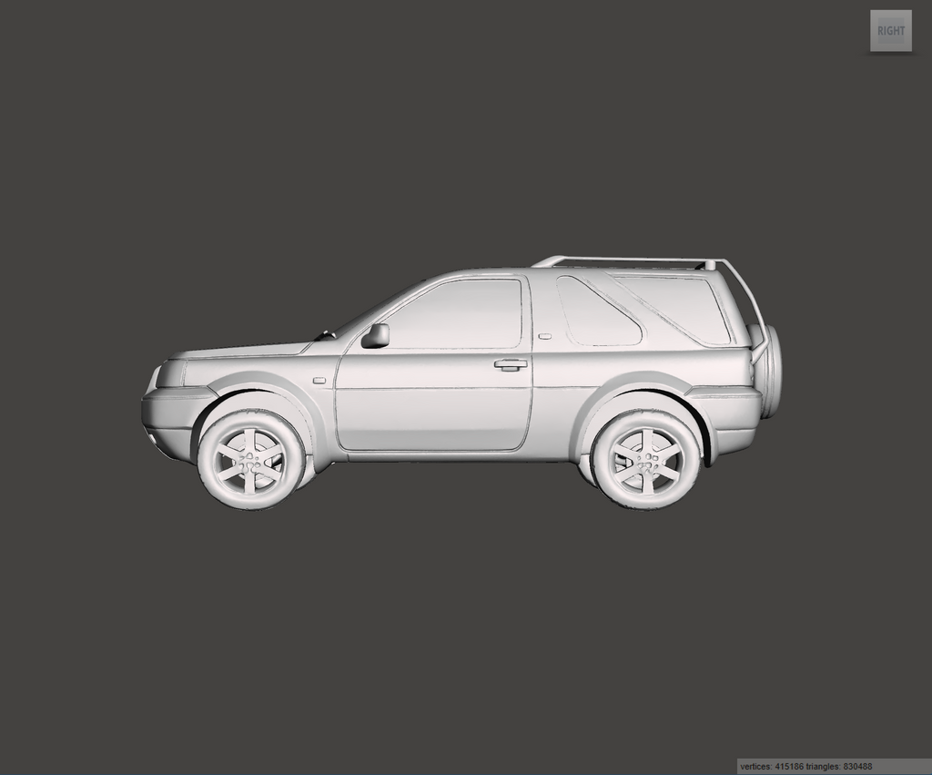 3D Printed Resin Model of Land Rover Feeelander Mk1 3door 2002