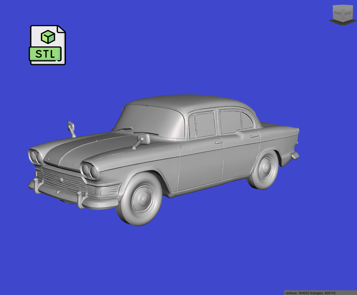 Digital Download of 3D Printed Humber Super Snipe Series IV 1962 prescale