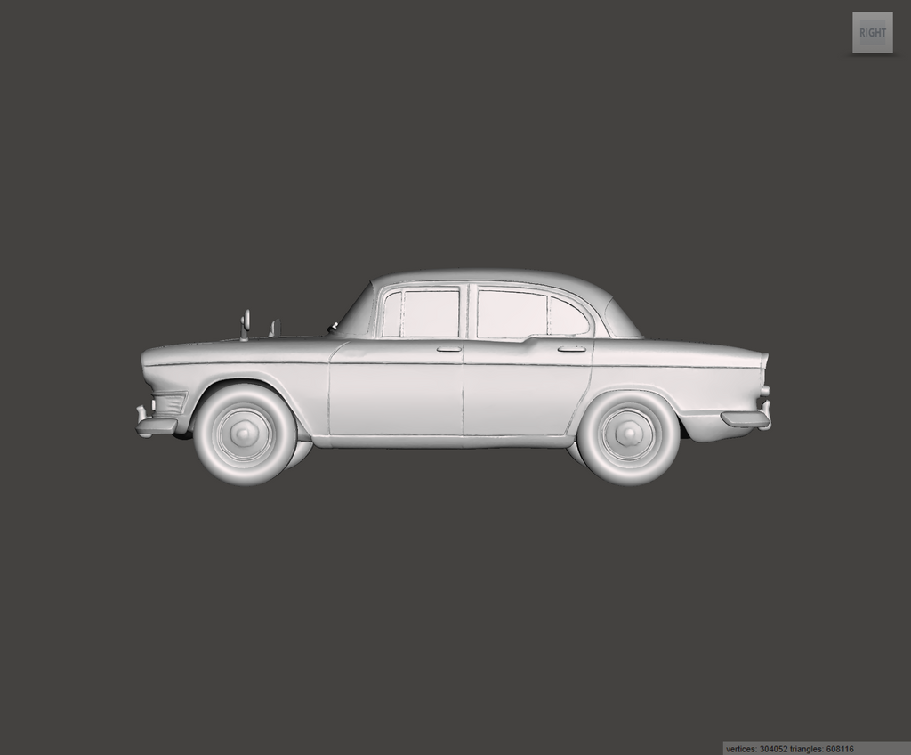 3D Printed Resin Model of Humber Super Snipe Series IV 1962