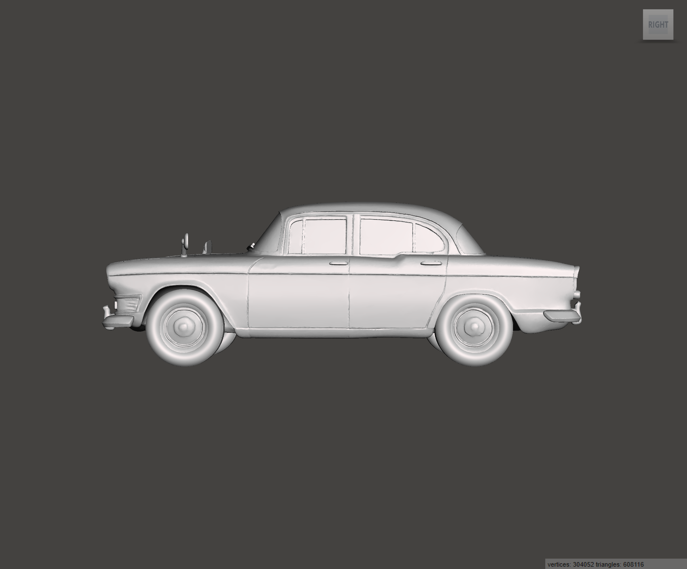 3D Printed Resin Model of Humber Super Snipe Series IV 1962
