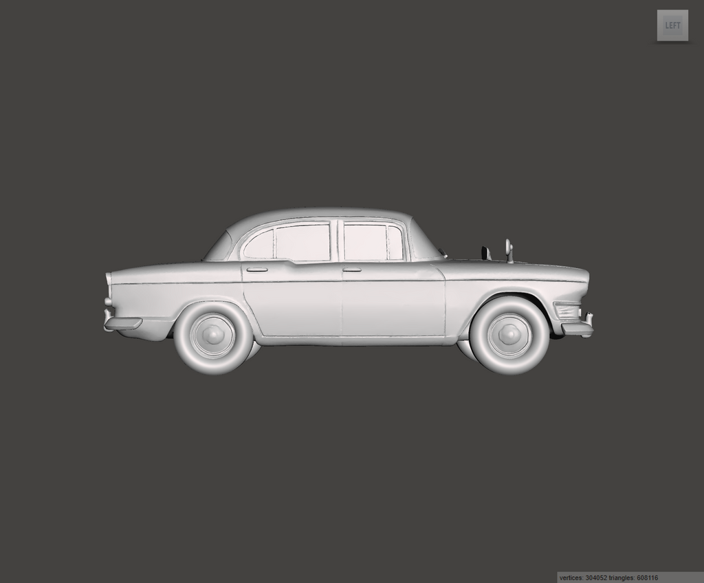 3D Printed Resin Model of Humber Super Snipe Series IV 1962
