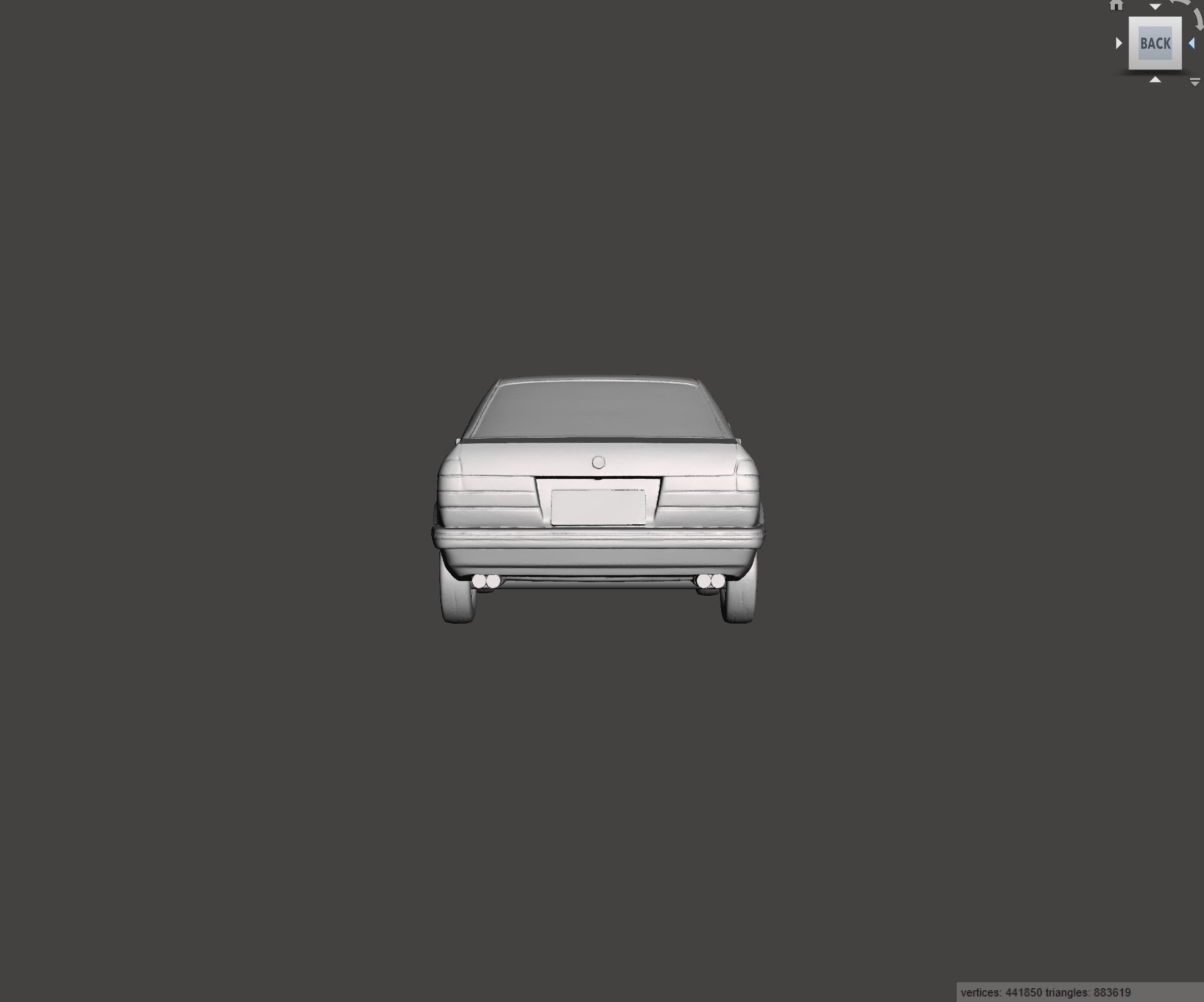 3D Printed Resin Model of BMW 735i E32 1987