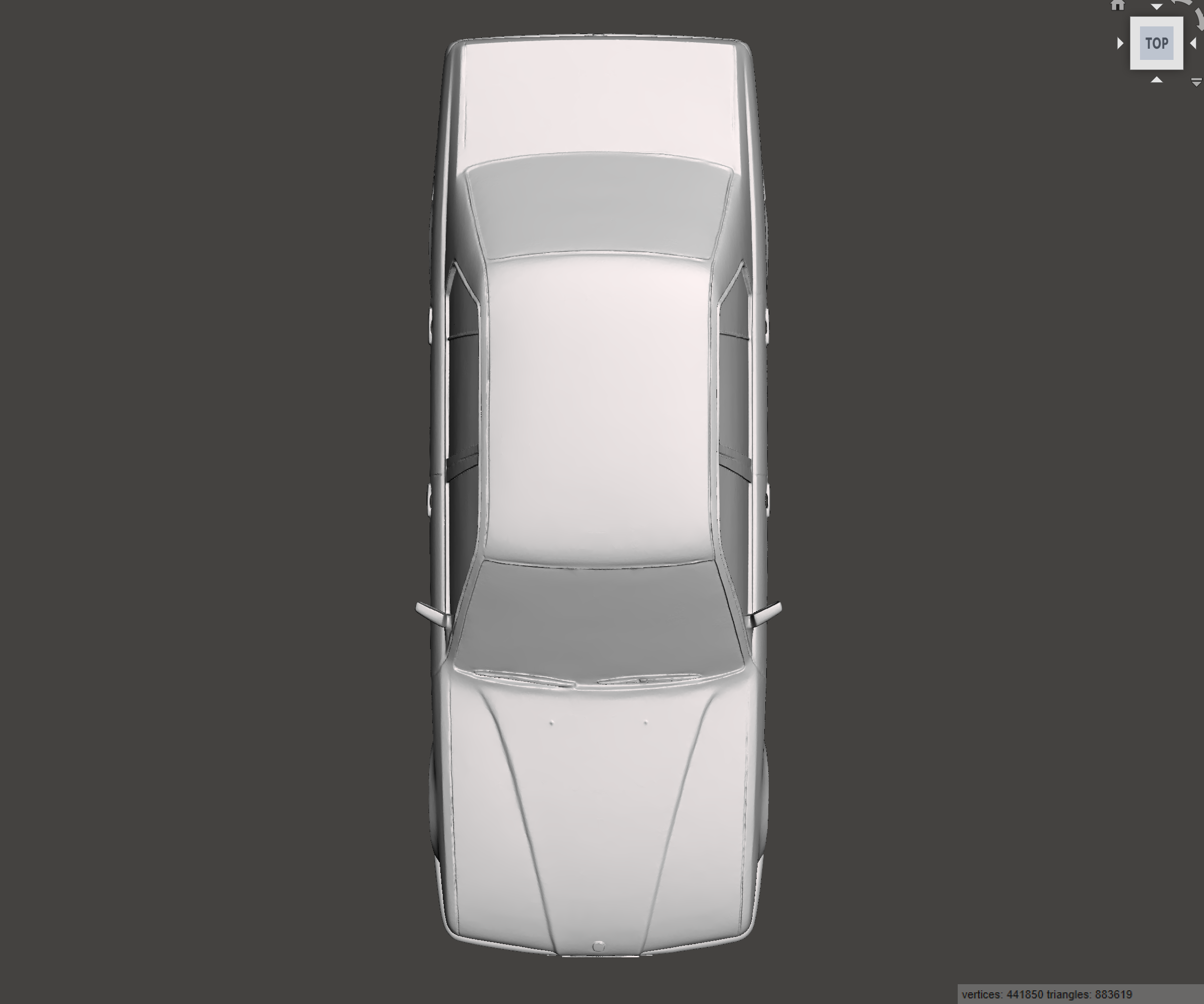 3D Printed Resin Model of BMW 735i E32 1987