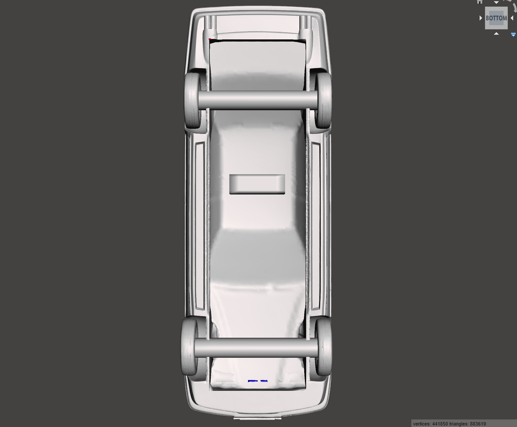 3D Printed Resin Model of BMW 735i E32 1987