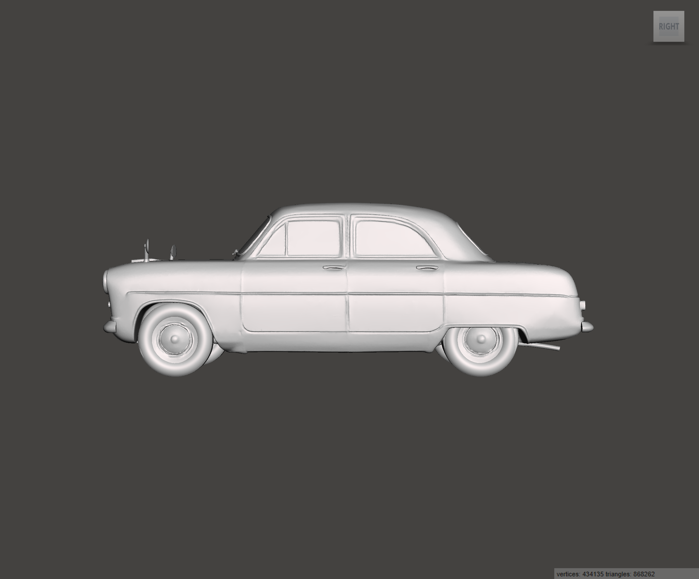 3D Printed Resin Model of Ford Consul EOTA 1953