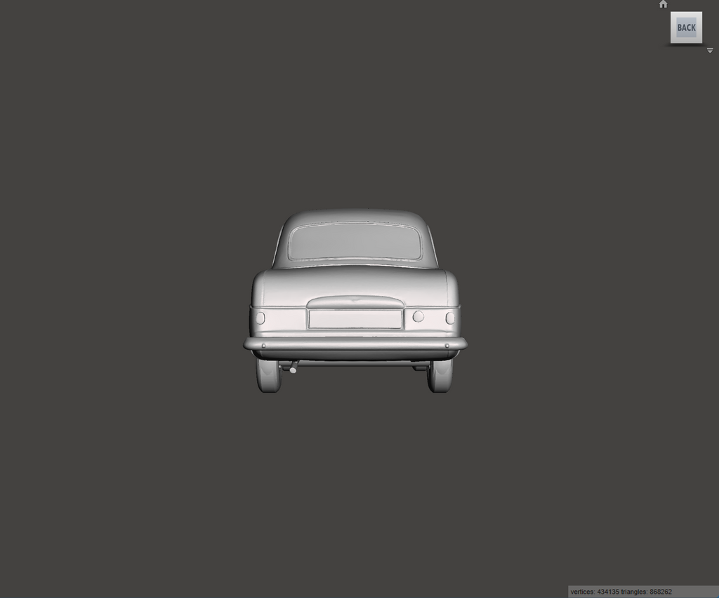 3D Printed Resin Model of Ford Consul EOTA 1953