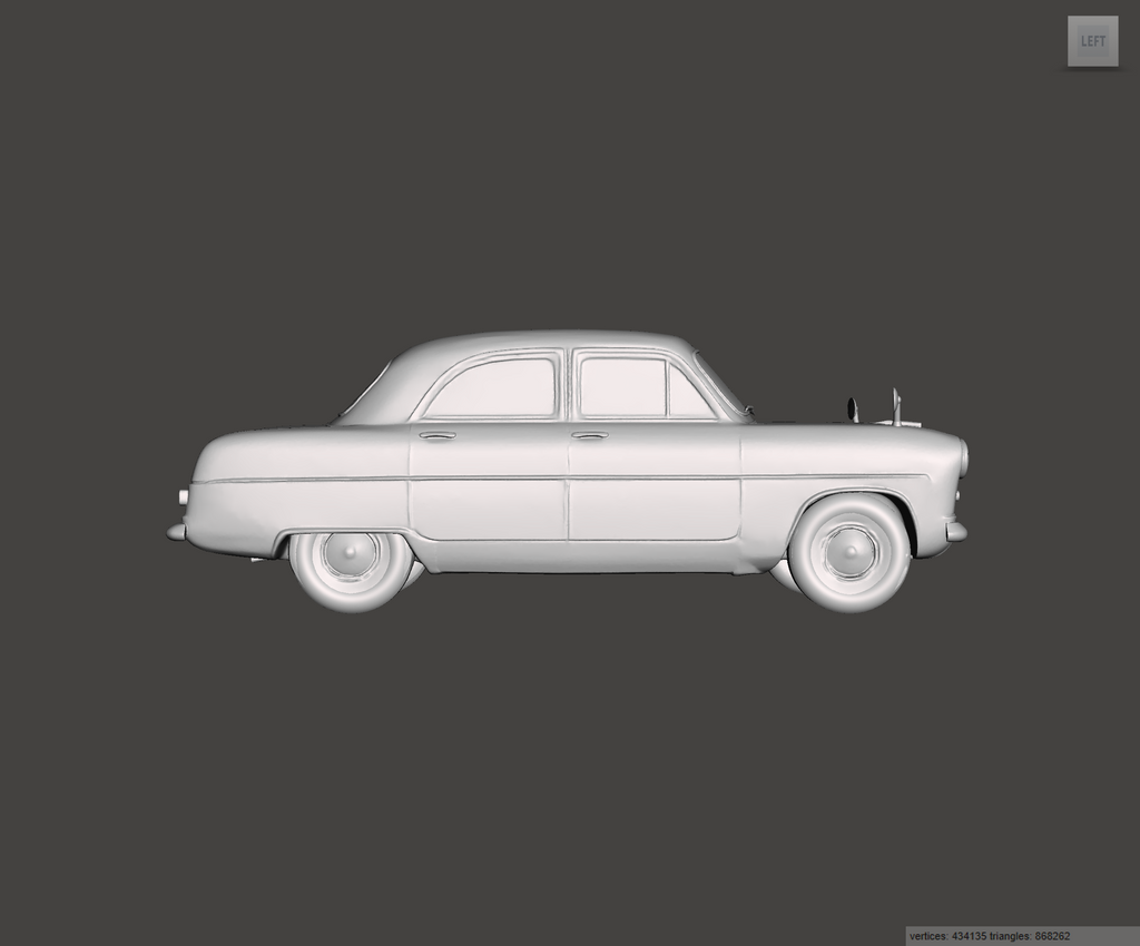 3D Printed Resin Model of Ford Consul EOTA 1953