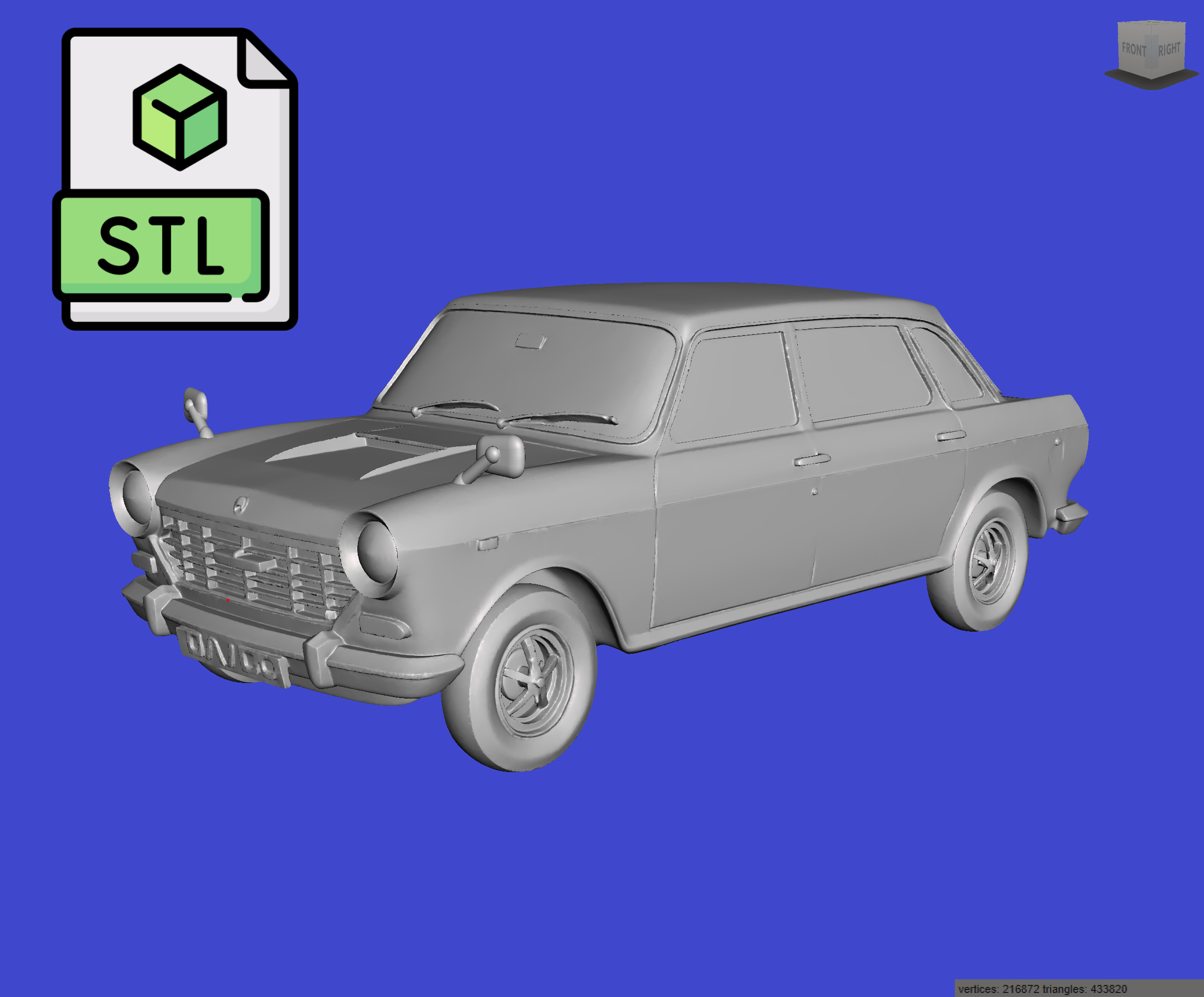 Digital Download of 3D Printed Austin 1800 MKII 1969