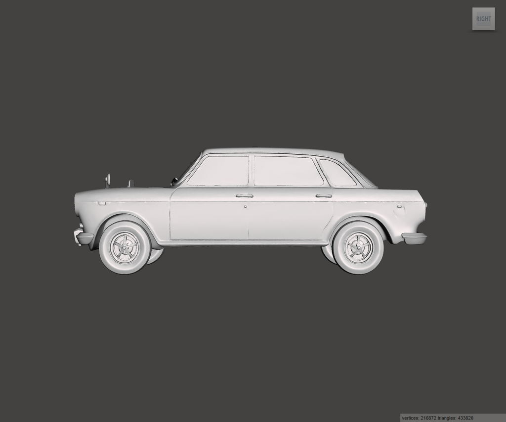 3D Printed Resin model of Austin 1800 Mk2 "Landcrab" 1969