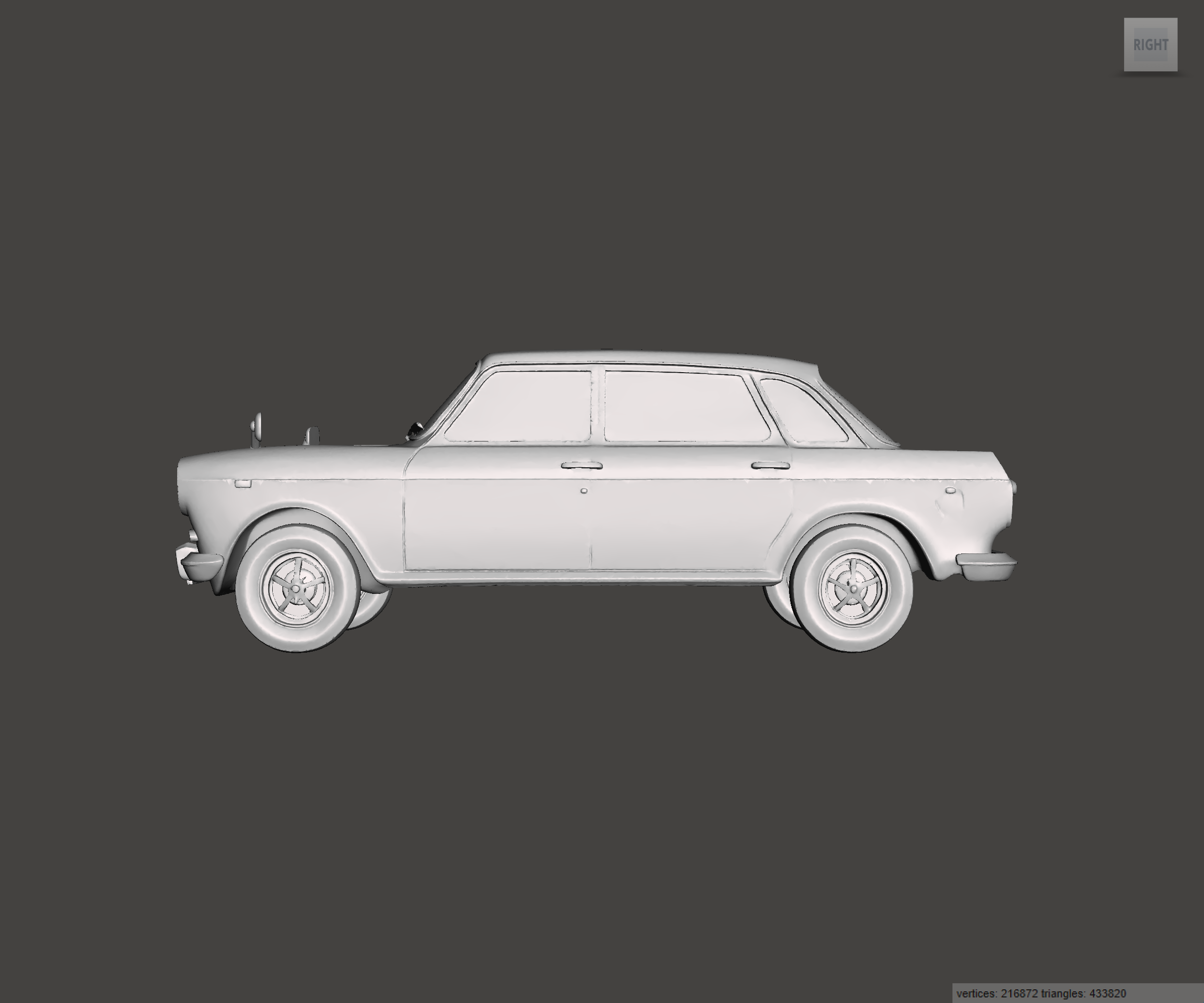 3D Printed Resin model of Austin 1800 Mk2 "Landcrab" 1969