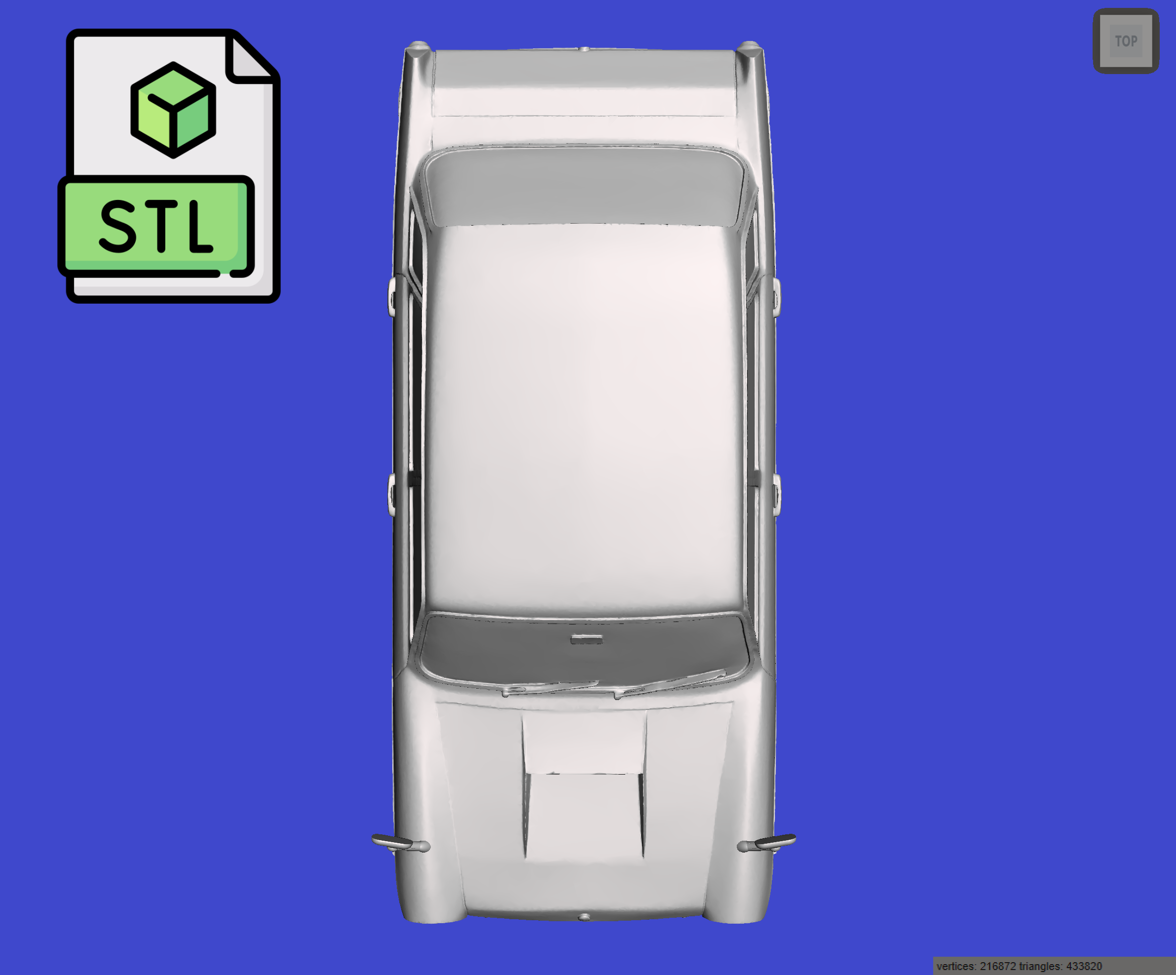 Digital Download of 3D Printed Austin 1800 MKII 1969