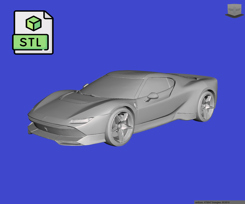 Digital Download of 3D Printed Ferrari SP38 Deborah 2023