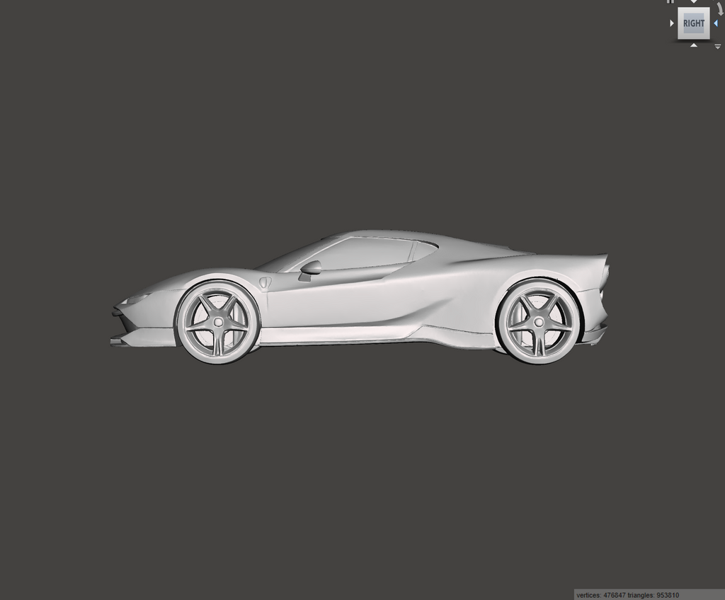 3D Printed Resin Model of Ferrari SP38 Deborah 2023