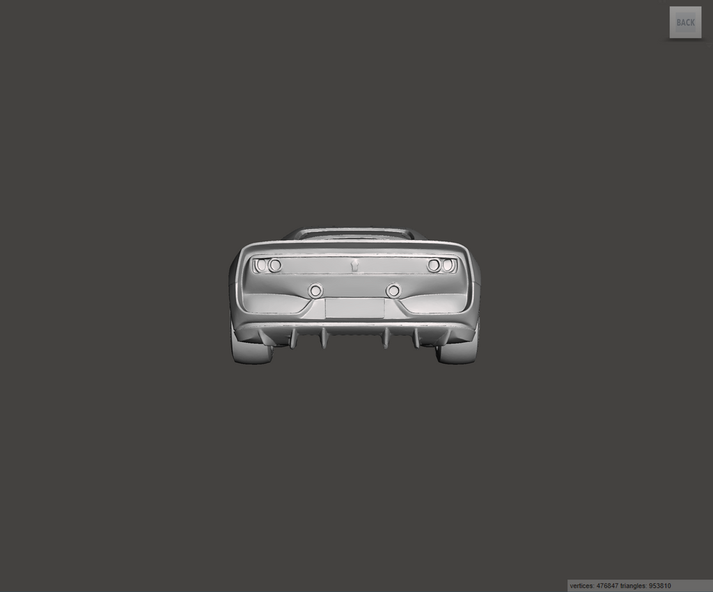3D Printed Resin Model of Ferrari SP38 Deborah 2023