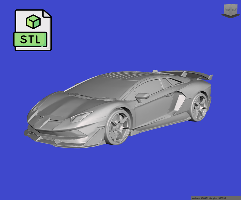 Digital Download of 3D Printed Lamborghini Aventador 2017