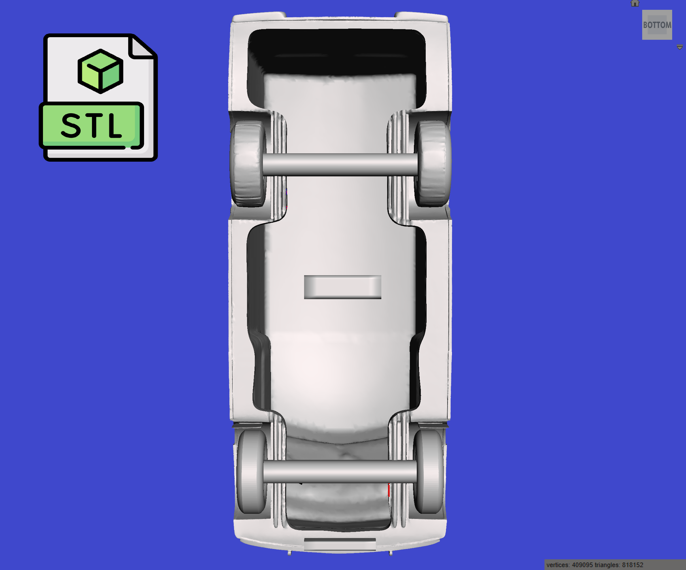 Digital Download of 3D Printed Austin LD High Top Van 1962