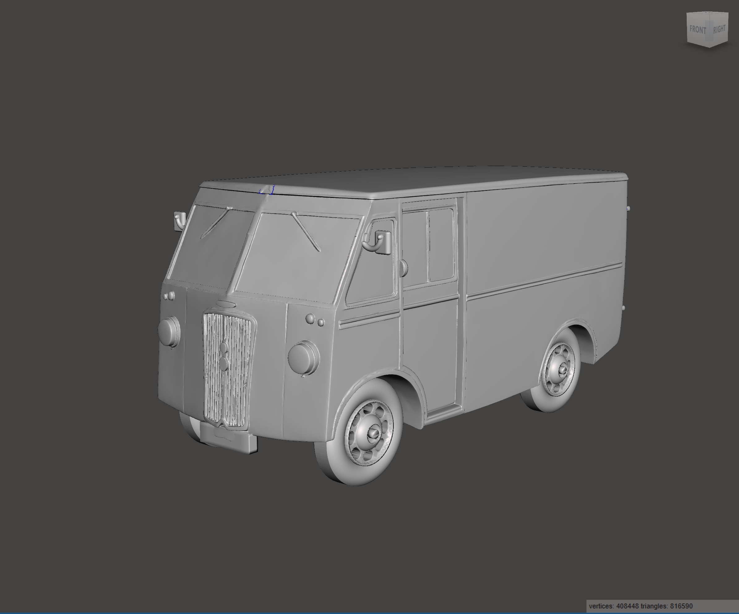 3D Printed Resin Model of Morris PV Van 1952