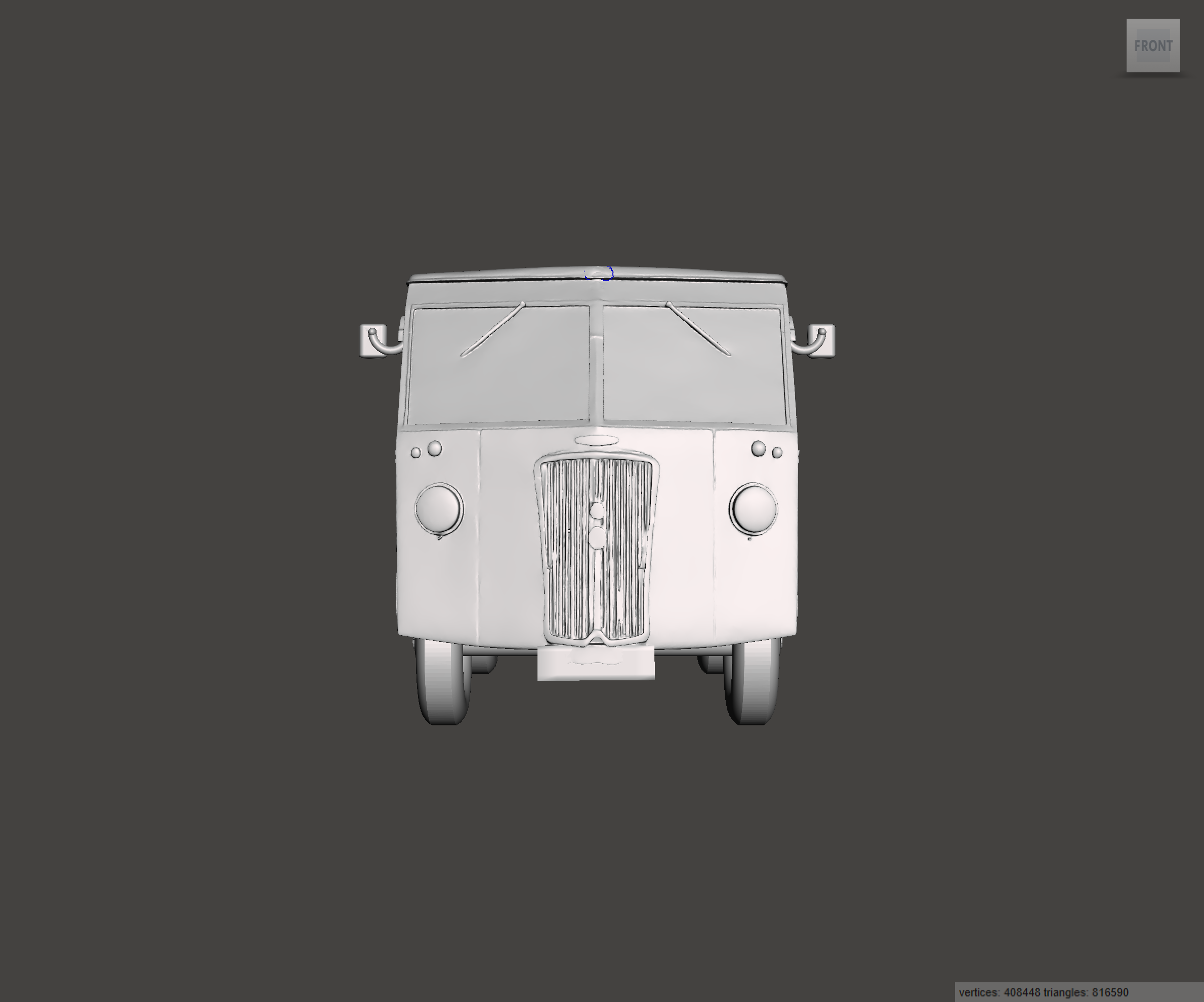 3D Printed Resin Model of Morris PV Van 1952