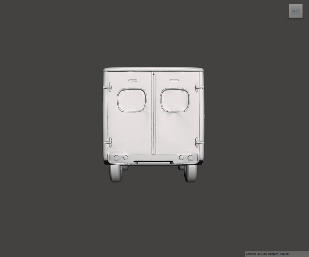 3D Printed Resin Model of Morris PV Van 1952