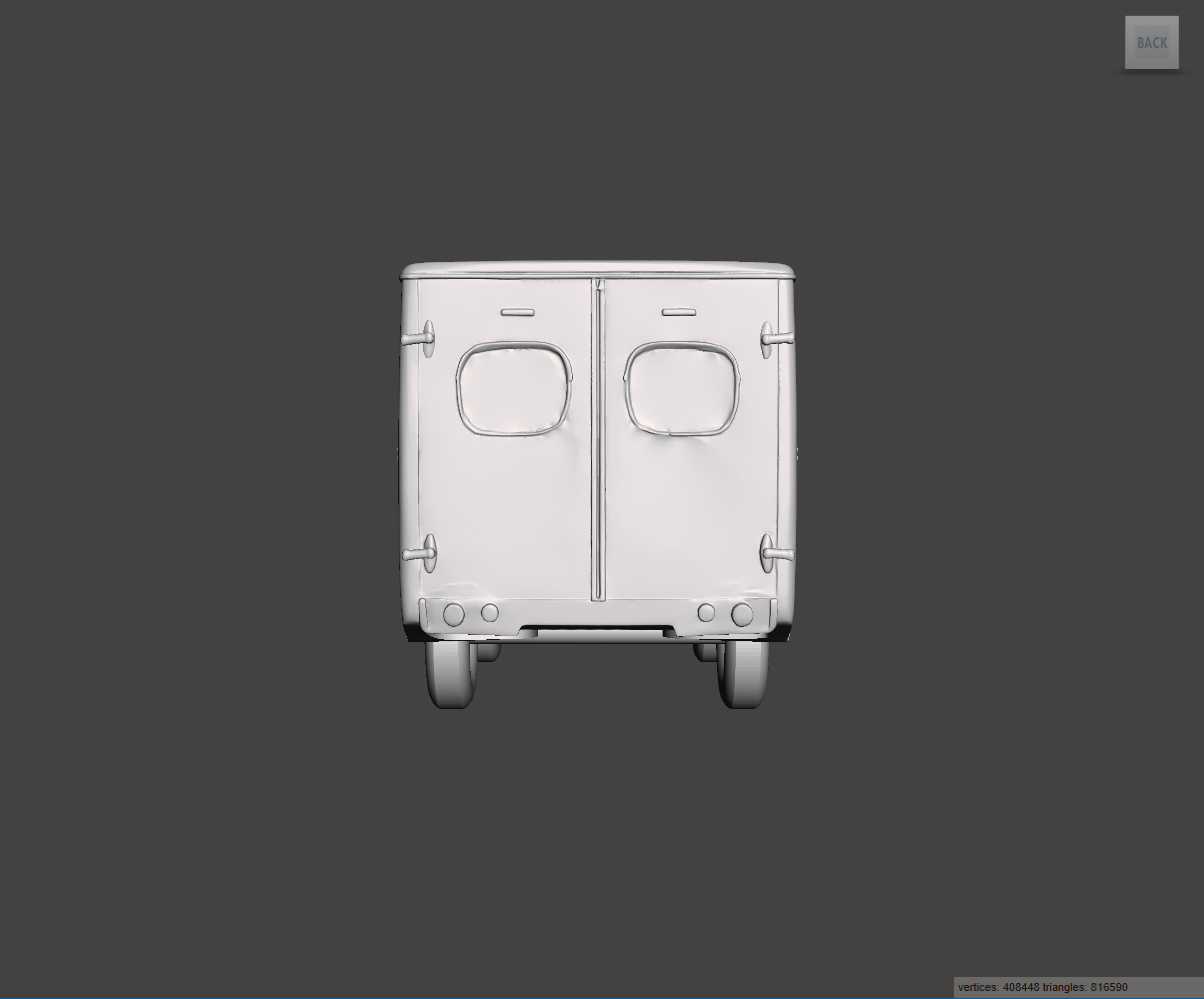 3D Printed Resin Model of Morris PV Van 1952