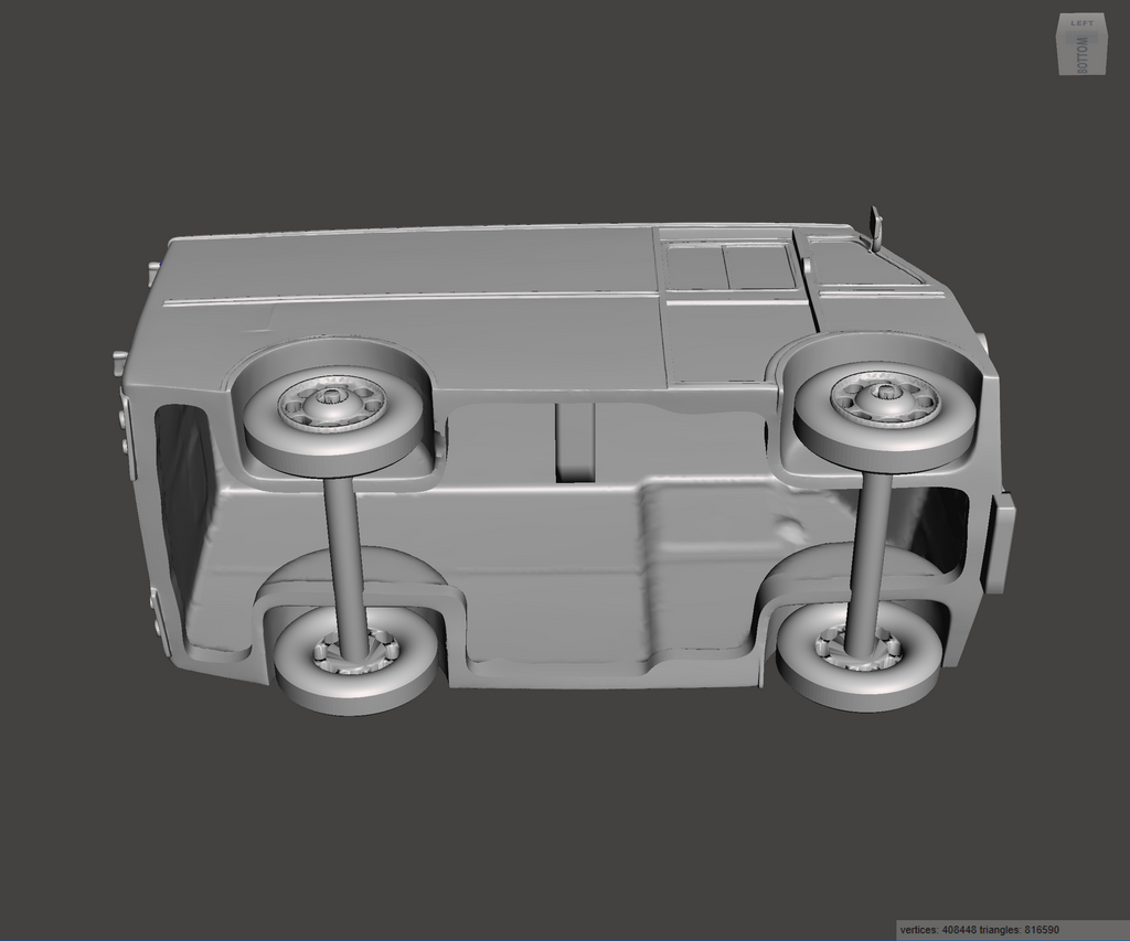 3D Printed Resin Model of Morris PV Van 1952