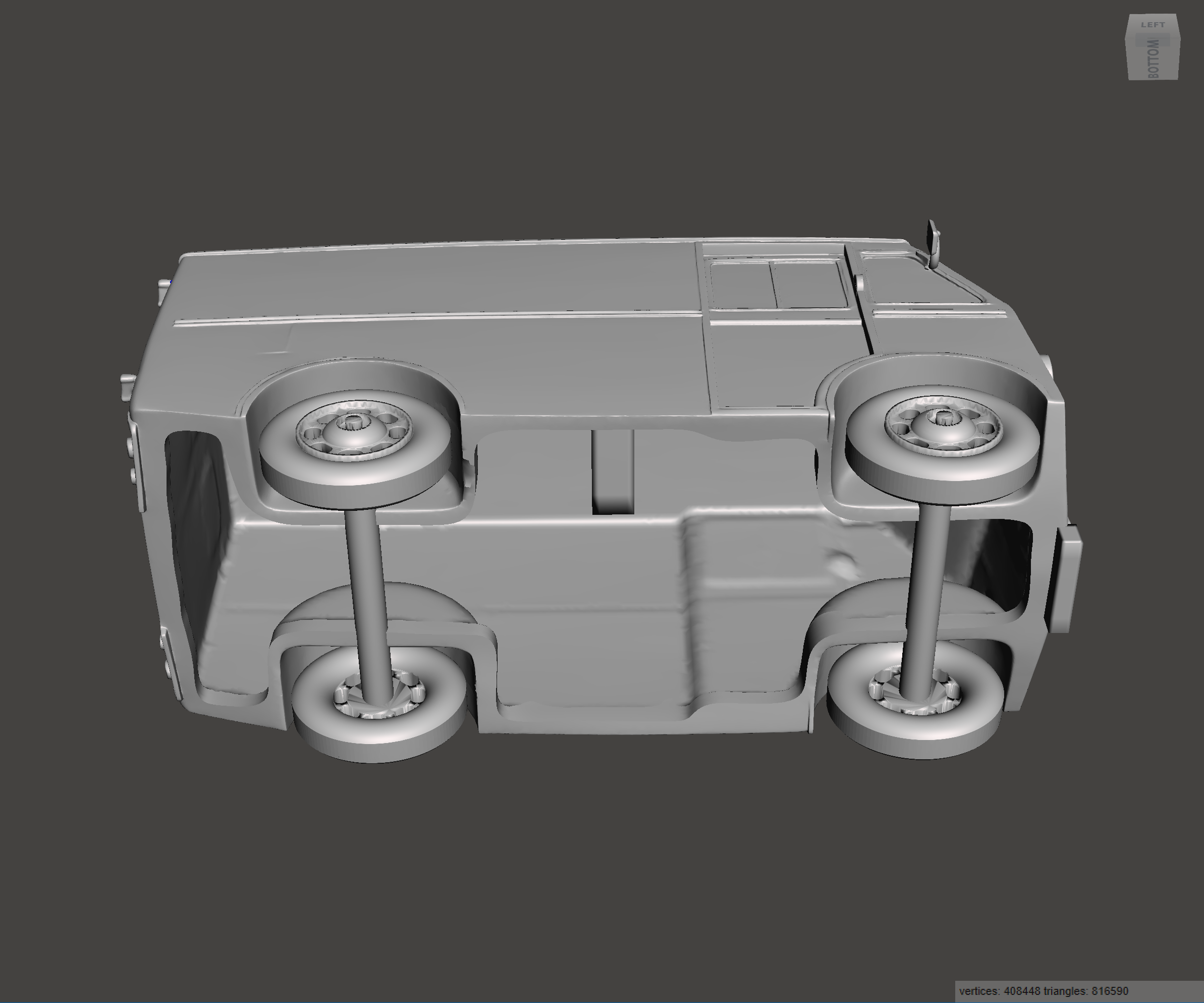 3D Printed Resin Model of Morris PV Van 1952