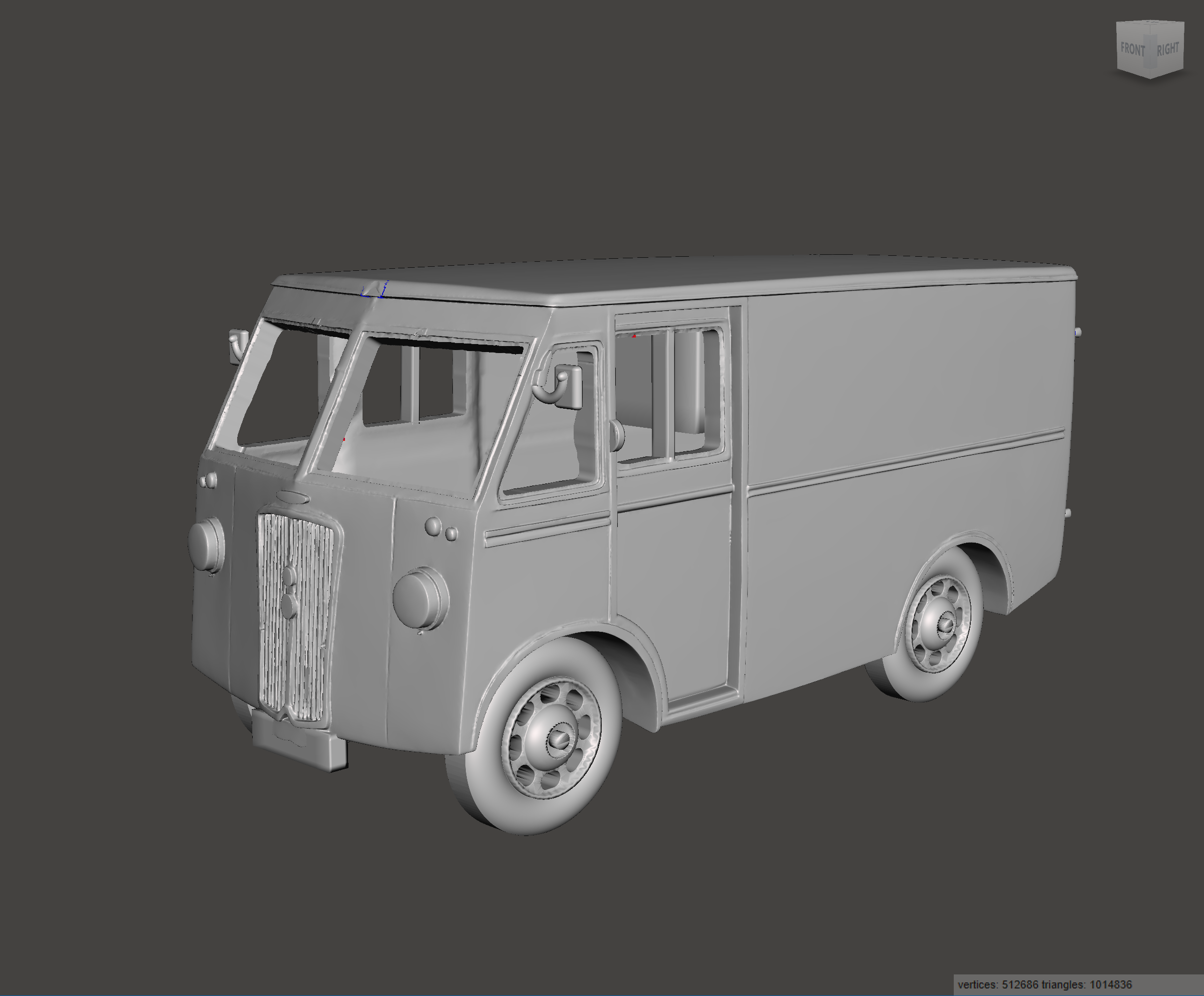 3D Printed Resin Model of Morris PV Van 1952