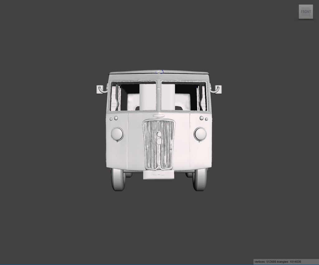 3D Printed Resin Model of Morris PV Van 1952