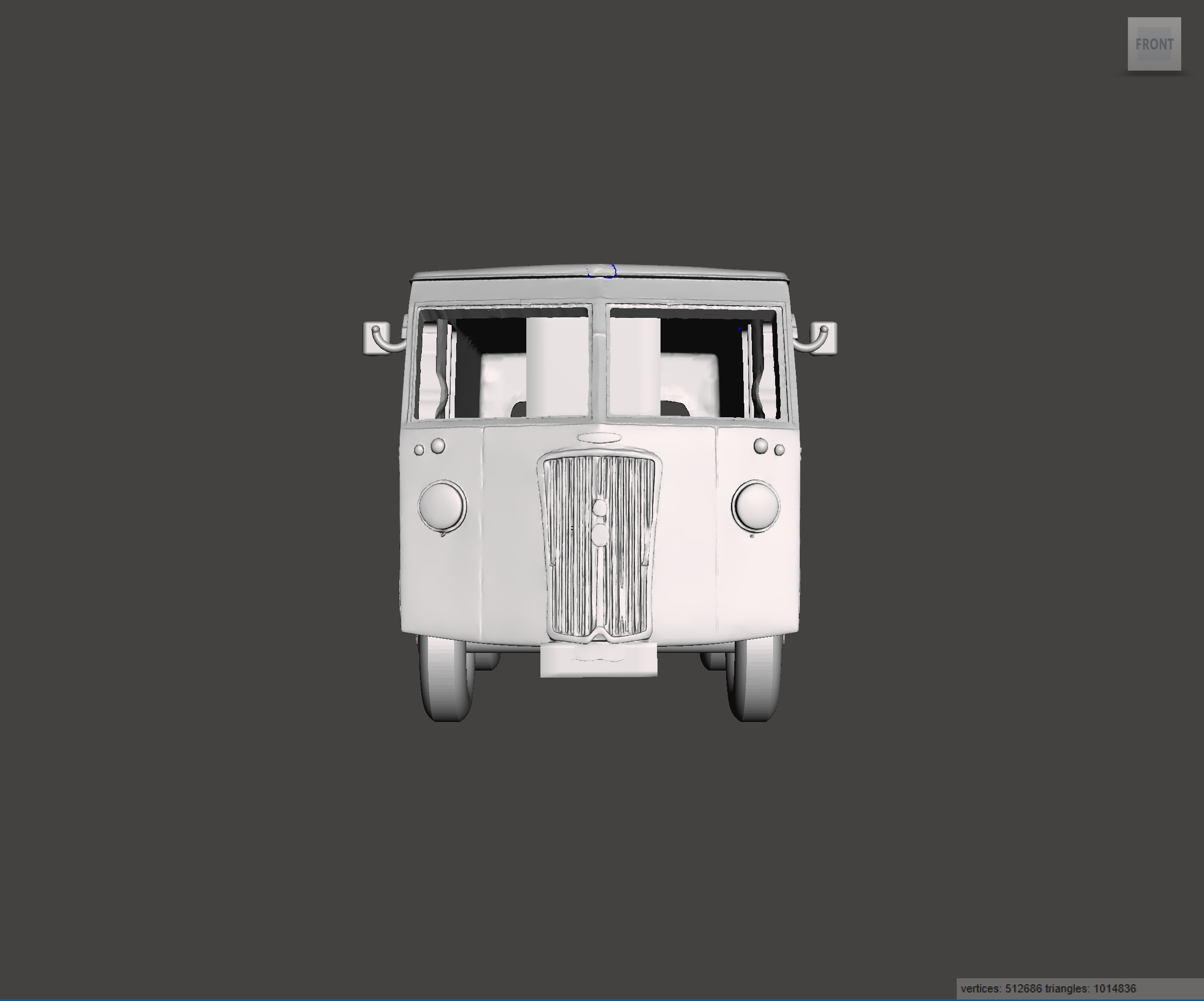 3D Printed Resin Model of Morris PV Van 1952