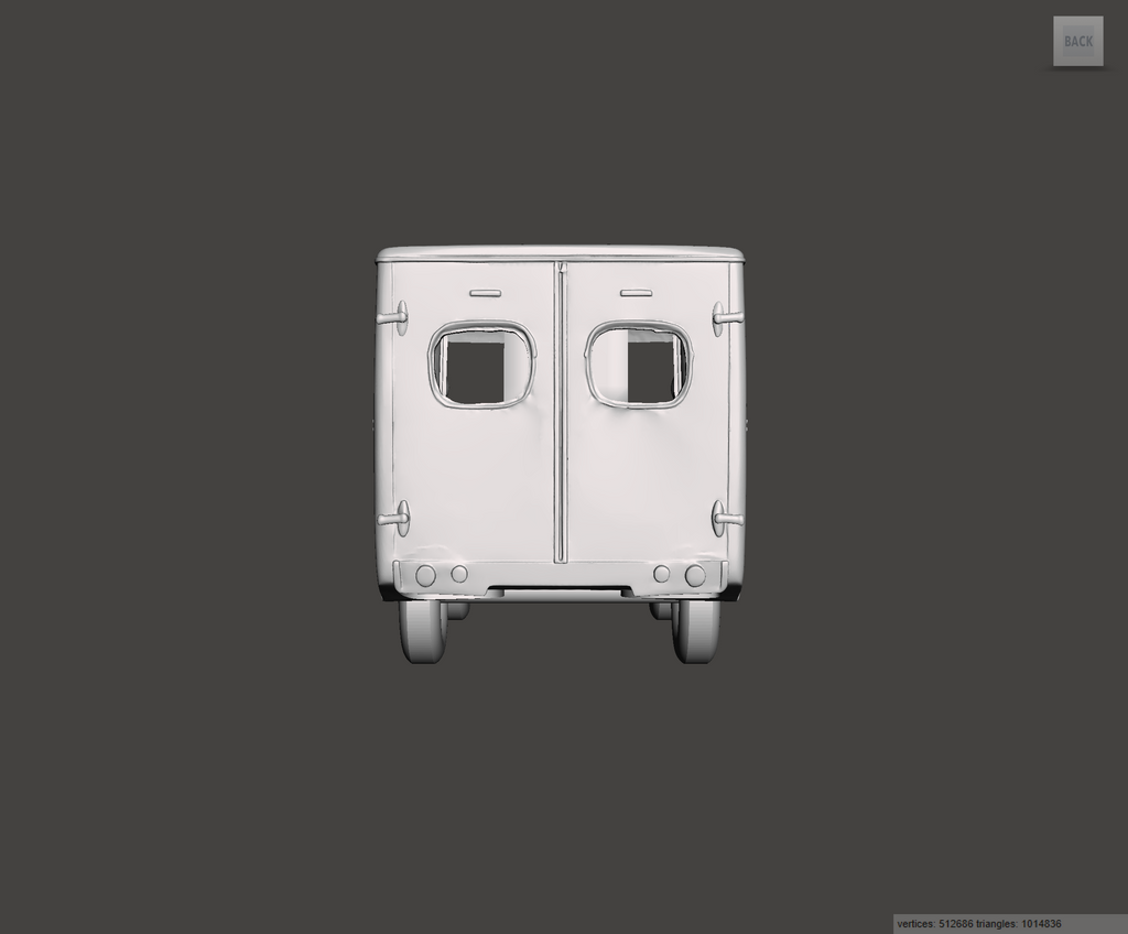 3D Printed Resin Model of Morris PV Van 1952