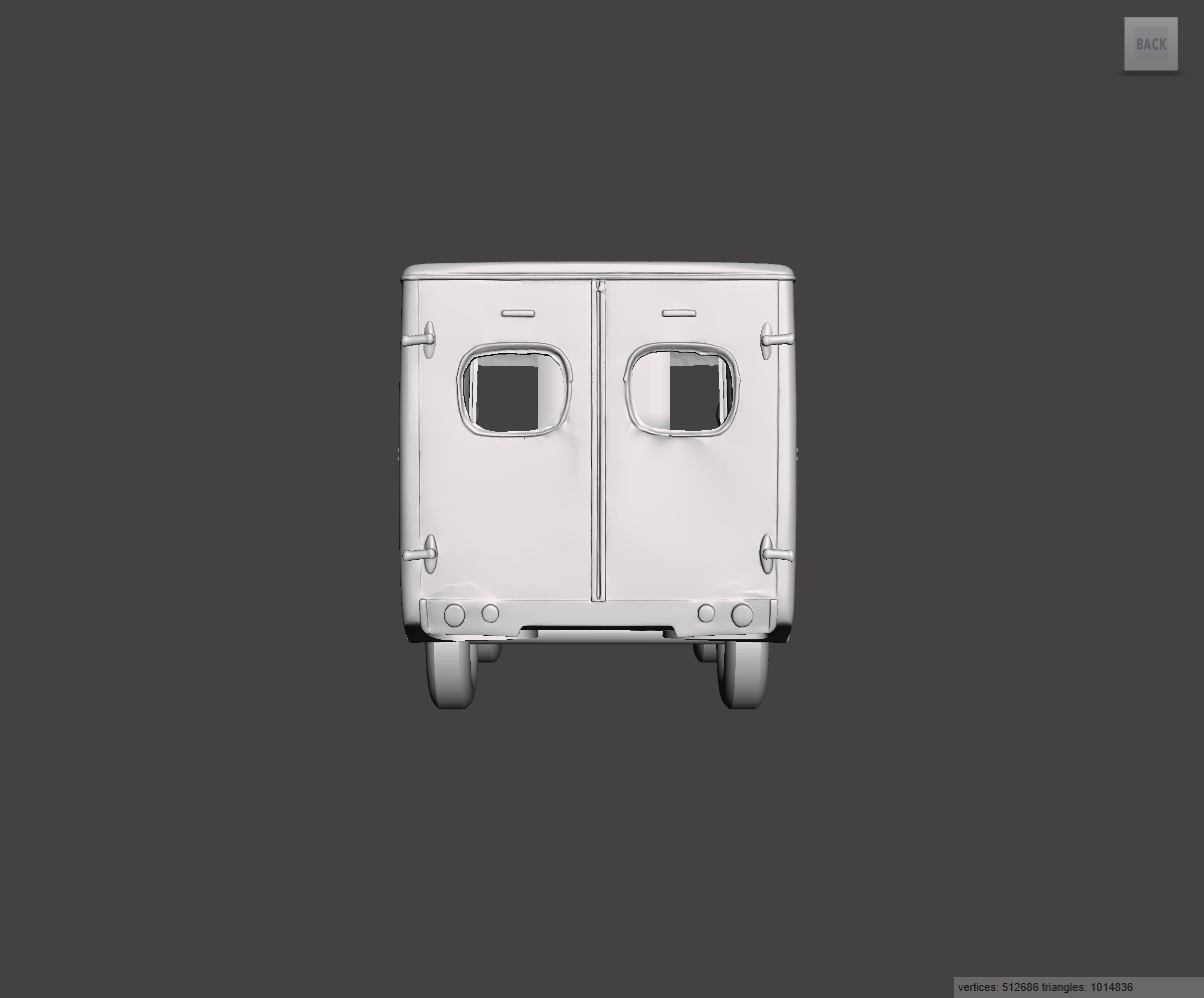 3D Printed Resin Model of Morris PV Van 1952