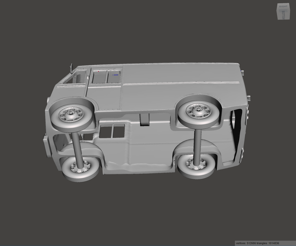 3D Printed Resin Model of Morris PV Van 1952
