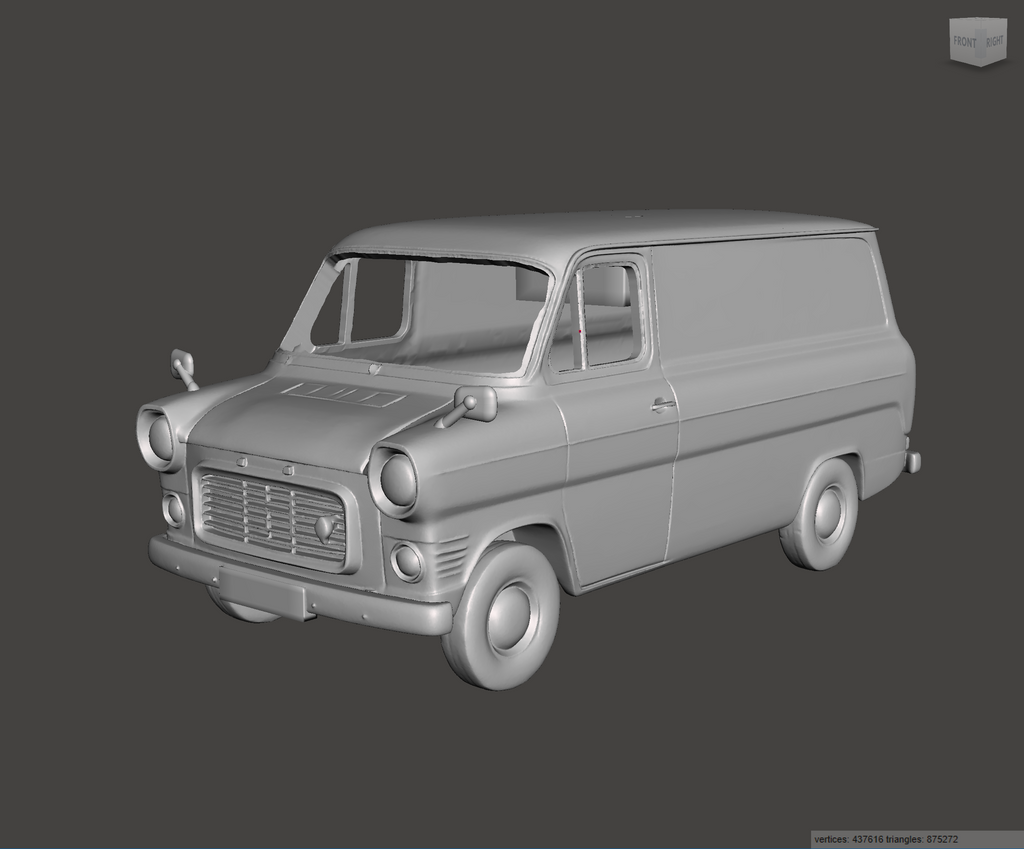 3D Printed Resin Model of Ford Transit Mk1 Van 1973