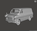 3D Printed Resin Model of Ford Transit Mk1 Van 1973