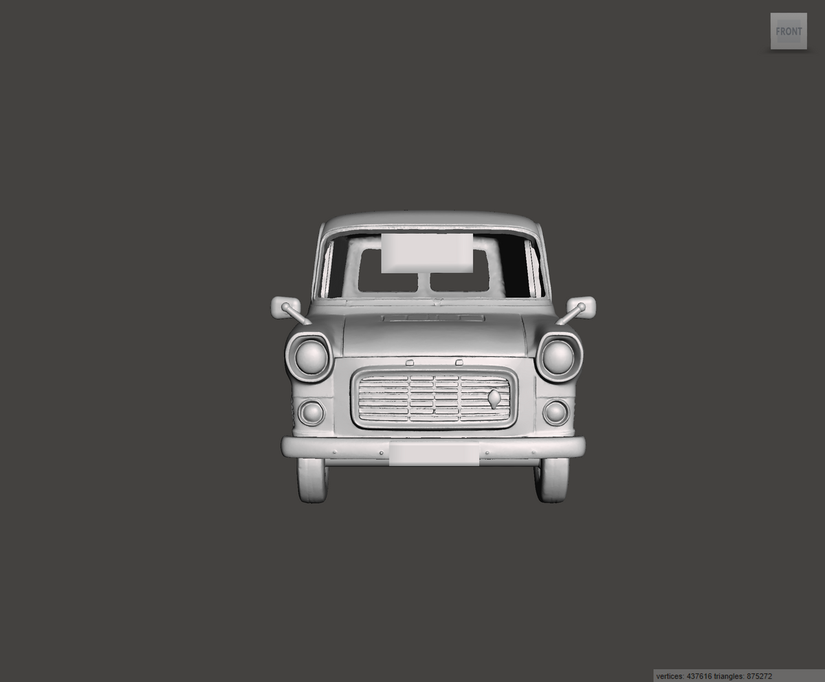 3D Printed Resin Model of Ford Transit Mk1 Van 1973