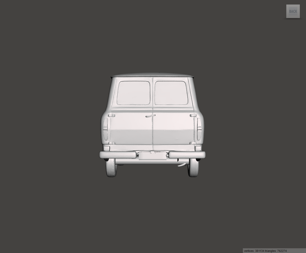 3D Printed Resin Model of Ford Transit Mk1 Van 1973