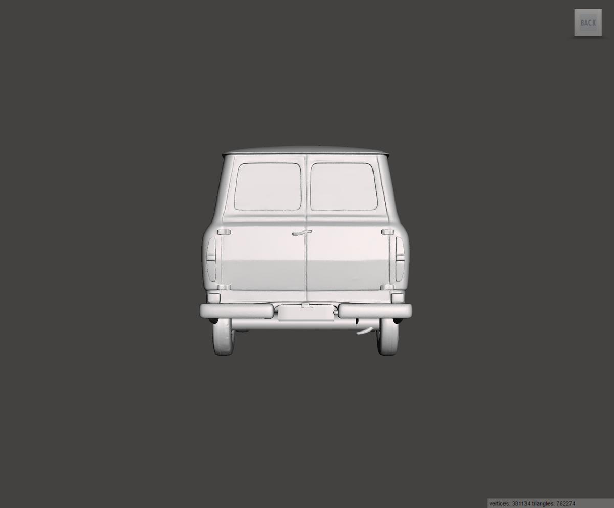 3D Printed Resin Model of Ford Transit Mk1 Van 1973